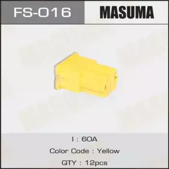 предохранитель силовой! тип 'мама' 60A желтый\ FS-016 MASUMA