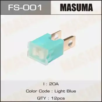 предохранитель силовой! тип 'папа' 20A голубой\ FS-001 MASUMA