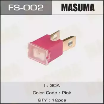 предохранитель силовой! тип 'папа' 30A розовый\ FS-002 MASUMA