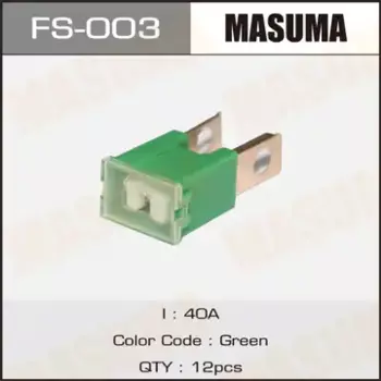 предохранитель силовой! тип 'папа' 40A зеленый\ FS-003 MASUMA