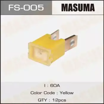 предохранитель силовой! тип 'папа' 60A желтый\ FS-005 MASUMA