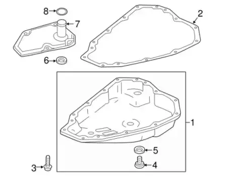 пробка масляного поддона!\ Mitsubishi 2705A011