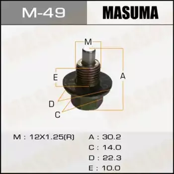 пробка масляного поддона!\Nissan Pathfinder 95-04 M49 MASUMA