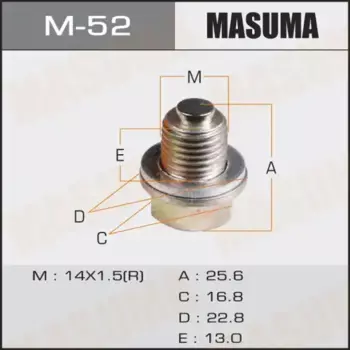 пробка поддона!\ Hyundai Accent 95>/Elantra 96>/Sonata 94>/Tucson 04> M-52 MASUMA
