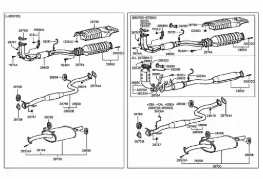 Прокладка глушителя MOBIS 2876534050