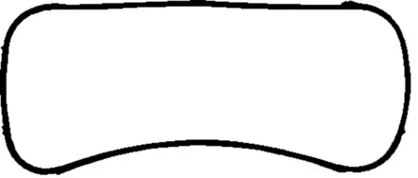 прокладка инспекц. крышки блока! резина 3x\ Volvo F10 дв.TD100/101/102/103. D10 101.339 ELRING