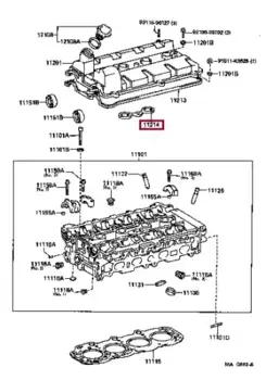 Прокладка клапанной крышки TOYOTA / LEXUS 1121488460