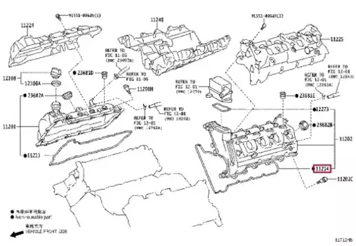 Прокладка клапанной крышки TOYOTA / LEXUS 11214-51010