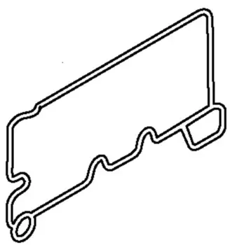 прокладка масляного радиатора! резина прямоугольная 1x\ MAN TGA 012.300 ELRING