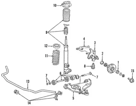 прокладка под пружину пер!\ MB W124/T124/C124/W201/W202/R129 82-01 201 321 11 84