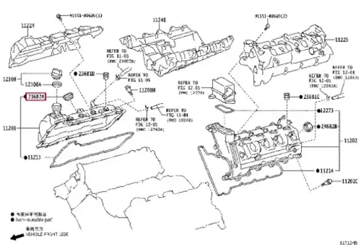 Кольцо уплотнительное форсунки TOYOTA / LEXUS 23682-51010