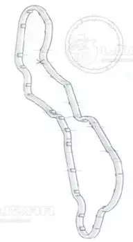 прокладки теплообменника! к-кт\ Audi Q7 05>, VW Touareg 3.0TDi 02> LGS 0004 LUZAR