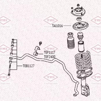 проставка пружины передняя верхняя!\ MITSUBISHI Lancer 00>