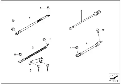 провод блока управления свечами накаливания!\ BMW E46/E60/E53/E83 2.5d-3.5d All 12 42 7 789 231