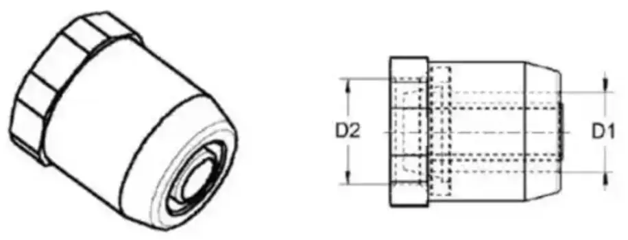 прямой пневмосистемы D6x1 WABCO 893 771 236 4