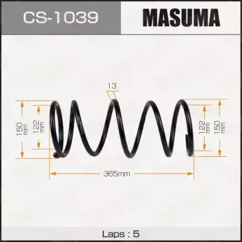 пружина передняя! H 165\ Toyota Caldina/Carina 92-97 CS1039 MASUMA