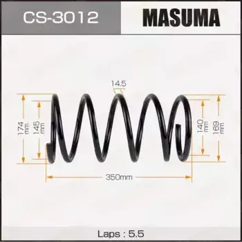 пружина передняя! H 352\ Mitsubishi Lancer 03-11 CS3012 MASUMA
