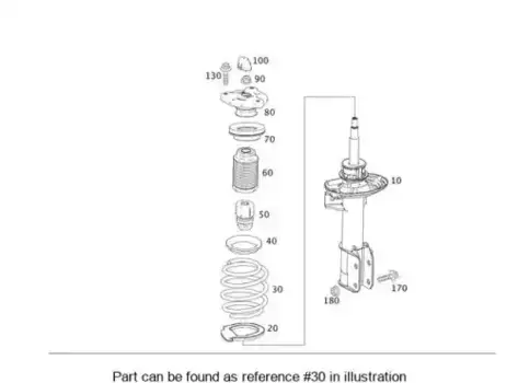 пружина передняя!\ MB X204 2.8-3.5/2.0-3.5CDI 08-15 204 321 30 04