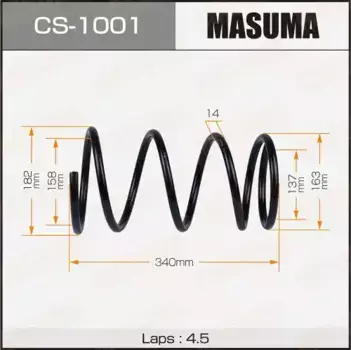 пружина передняя!\ Toyota Camry 90-94 CS1001 MASUMA