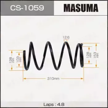 пружина передняя!\ Toyota Probox/Succeed 02-14 CS-1059 MASUMA