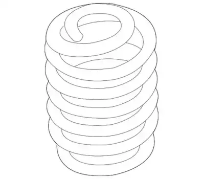 пружина подвески!\AUDI A6 (4G) 2011-2017 8K0511115CP VAG