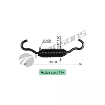 Пружины барабанных тормозных колодок MANSONS SPR008