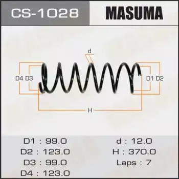 пружина зад.!\ Toyota Mark 2.5 1JZ 96-00 CS-1028 MASUMA