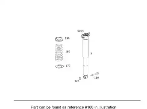 пружина задняя! 42 569 18\ MB X204 2.8-3.5/2.0-3.5CDi 08-15 204 324 63 04