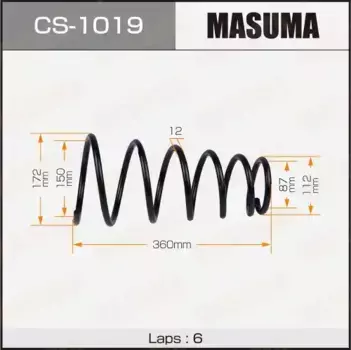 пружина задняя!\ Toyota Camry 90-94 CS1019 MASUMA