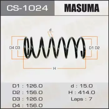 пружина задняя!\ Toyota Crown/Crown Majesta JZS143/JZS141 92> CS-1024 MASUMA