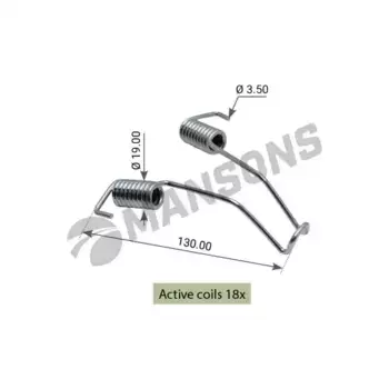 Пружины барабанных тормозных колодок MANSONS 300152