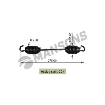 Пружины барабанных тормозных колодок MANSONS 300.010