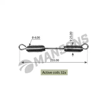 Пружины барабанных тормозных колодок MANSONS SPR0011