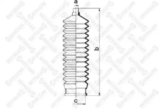 пыльник рейки рулевой!\ Daewoo Matiz 98> 14-73009-SX STELLOX