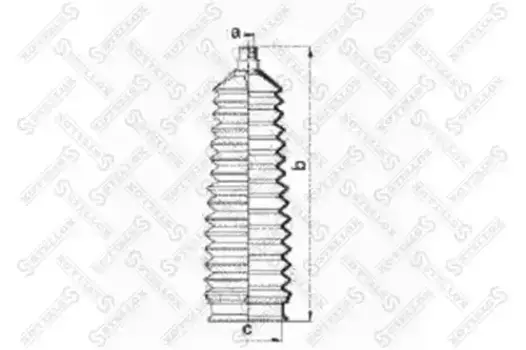 пыльник рейки рулевой!\ Kia Rio III 11> 14-53006-SX STELLOX