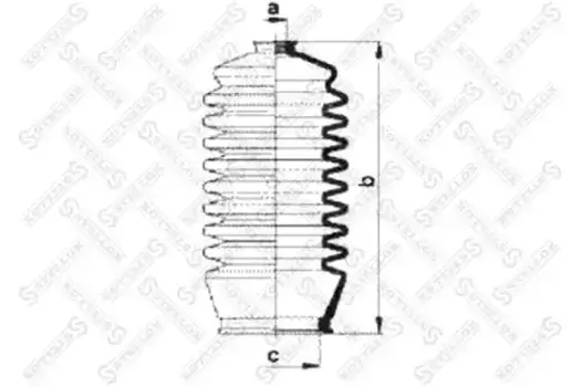пыльник рейки рулевой!\ MB W166/X166 12> 14-98039-SX STELLOX