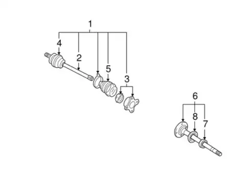 пыльник ШРУС внутренний левый!\ Mitsubishi L200 89> MR528709