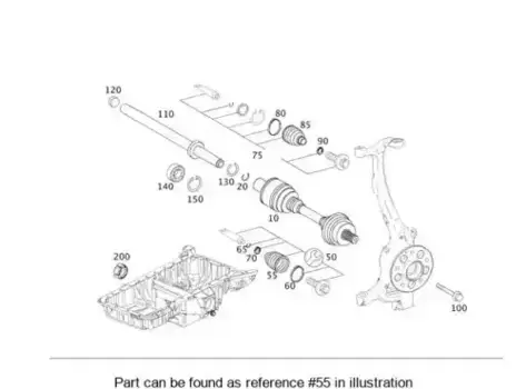 пыльник ШРУСа наружный!\ MB W169/W245 04> 169 366 01 91
