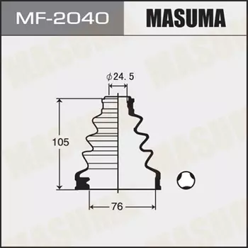пыльник ШРУСа внутреннего!\ Mazda MX-6 2.0/2.5 <95, Nissan Vanette <00 MF-2040 MASUMA