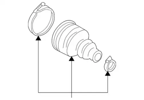 пыльник ШРУСа внутренний! АКПП\ Audi A4/A6/A8, VW Passat 1.6-6.0/1.9TDi/2.5TDi 94> 4B0498201 VAG