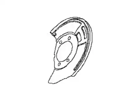 пыльник тормозного диска!\ Nissan Qashqai 06> 41161-JD01A