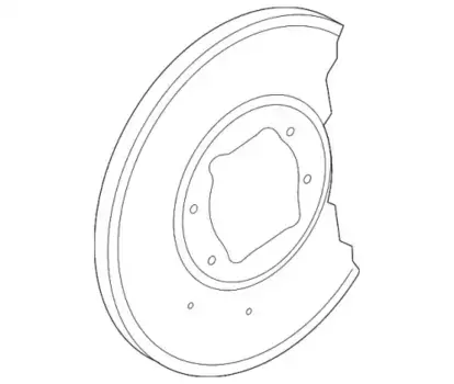 пылегрязезащитный щиток, левый!\ MB C (W204) 07> 2044211720