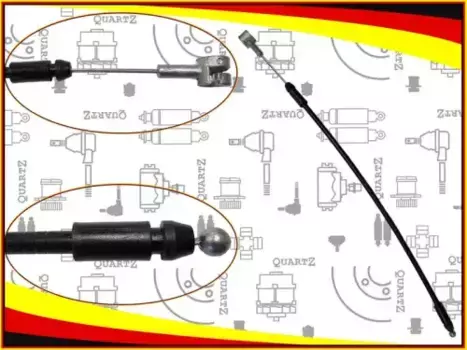 QZ811904Y100 Трос замка капота передний QUARTZ