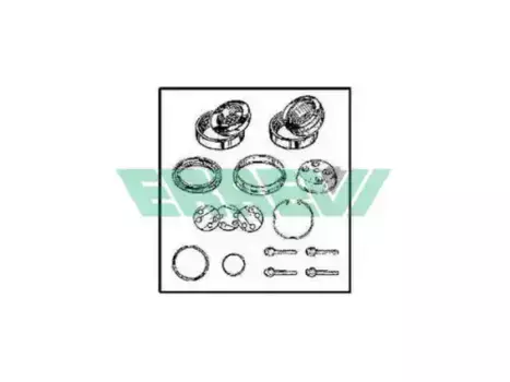 р/к балансира! на сторону (2подшип., крышка, пыльн., болты)\ Iveco EuroTrakker/Cursor 711709 ERREVI