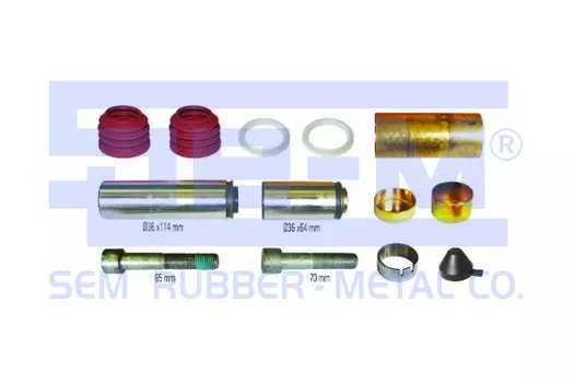 р/к диcк.тормоза!13(мр)напр.114/64,втулка мет H20,винты85/70,пыльн.кр\SN7/SK7 Scania,SAF 12233 SE-M