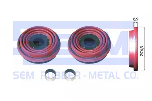 р/к диcк.тормоза! 4(рм) 2пятака d74.3 без бурта, 2разр.втулки Knorr\SB6/SB7