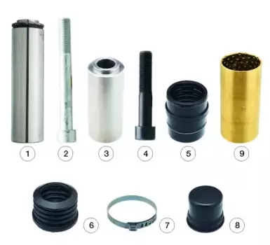 р/к диcк.тормоза!9(мр)напр.36x135,34x80,втулка рез.40x50,кр.пыльн.,колп,винты\Knorr SB6/7