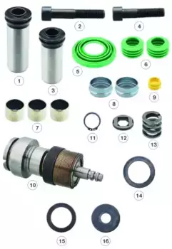 р/к диcкового тормоза ! 16(мр) с механизмом регулировки без ""штыря""PAN17 \DAF,Iveco" 0810 30183 ANDAC