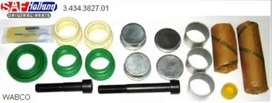 р/к диcкового тормоза !(мр) направляющий штырь и набор уплотнителей \SAF 3 434 3827 01