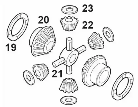 р/к дифференциала! (м) крестовина, 4сателита, 6шайб, 2шестер \MAN HY13110 56170091 EURORICAMBI